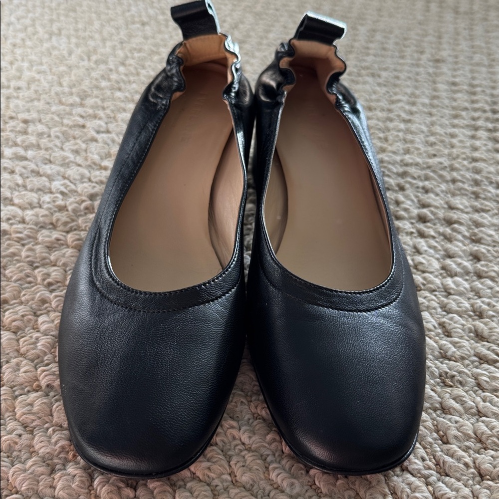 Everlane Black Leather Day Glove Block Heels - Picture 7 of 9